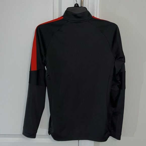 Nike DK Gray & Orange LS Womens 1/4”” zip running marathon jacket sweatshirt - Picture 6 of 6